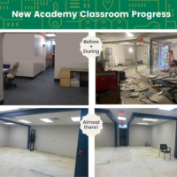 New Academy Classroom Progress
