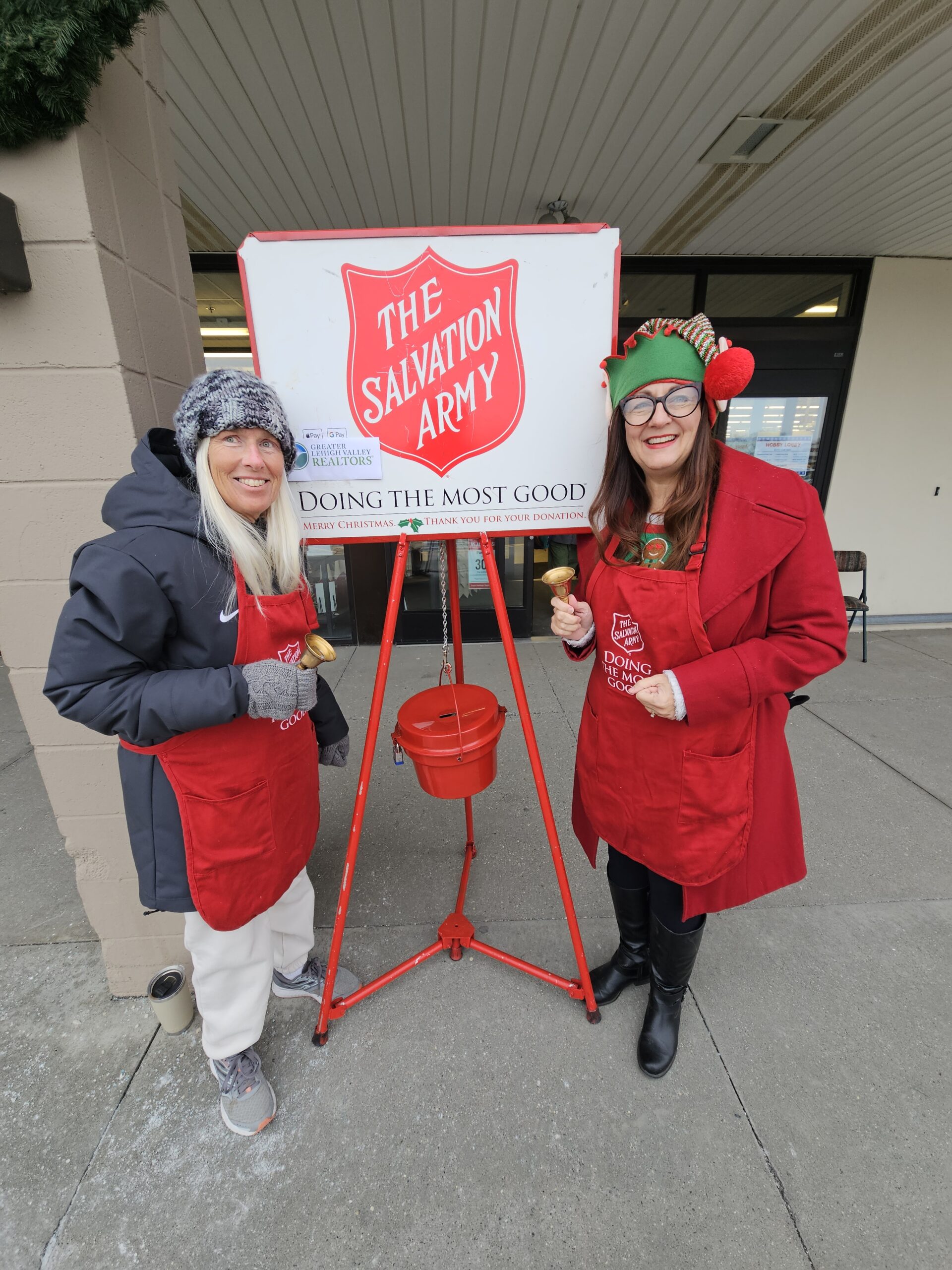 Members of the Greater Lehigh Valley REALTORS® Ringing the Bell for the Salvation Army