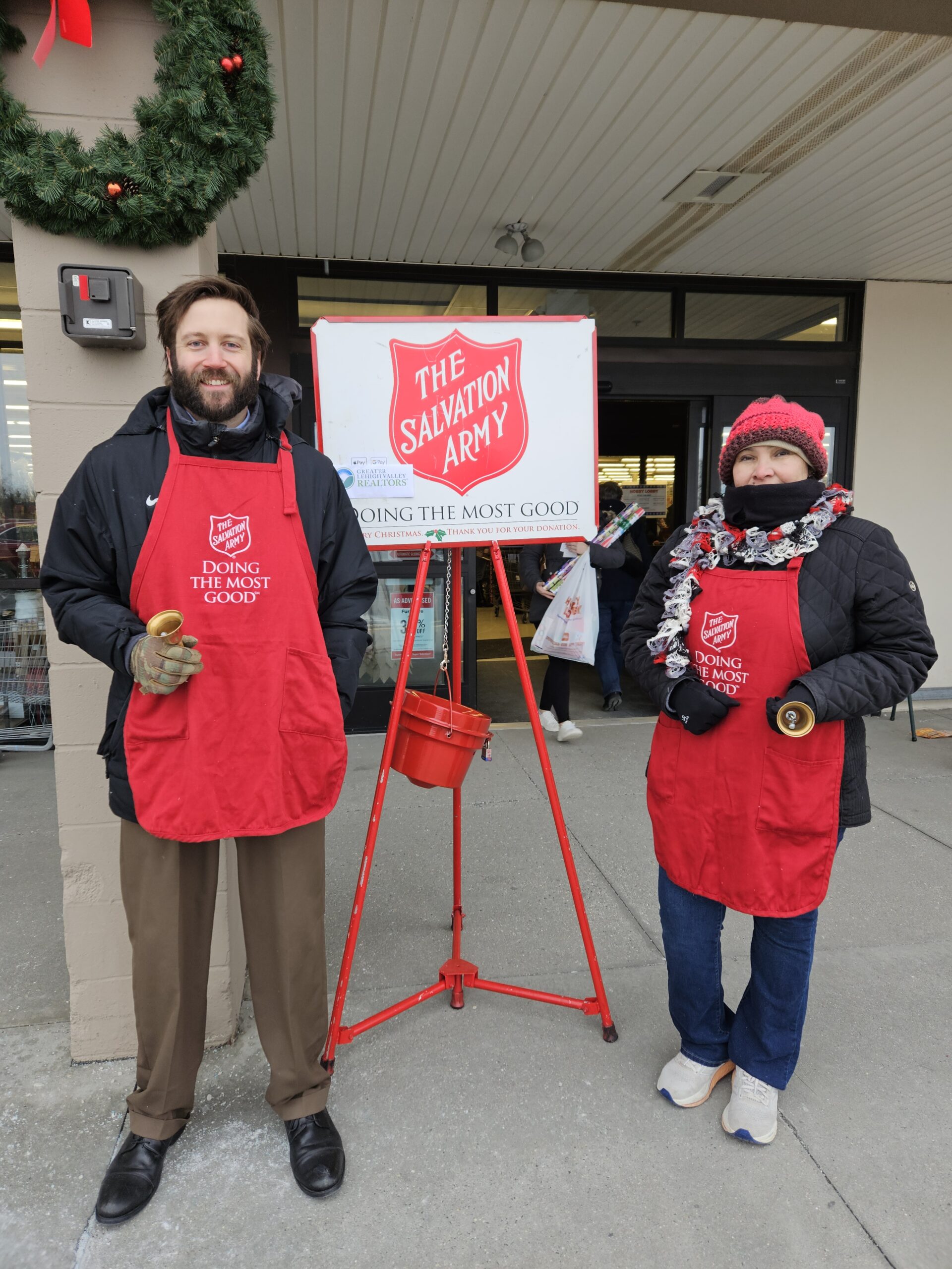 Members of the Greater Lehigh Valley REALTORS® Ringing the Bell for the Salvation Army